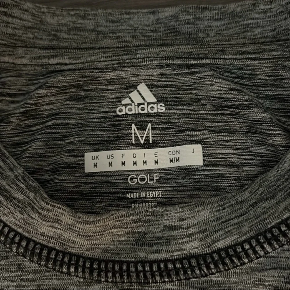 Adidas Bundle - Charcoal Men's Athletic Shorts and heathered grey dry fit tee -M